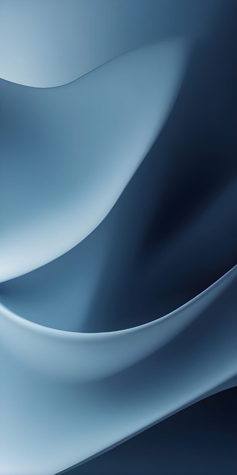 Abstract Blue Wallpaper, White