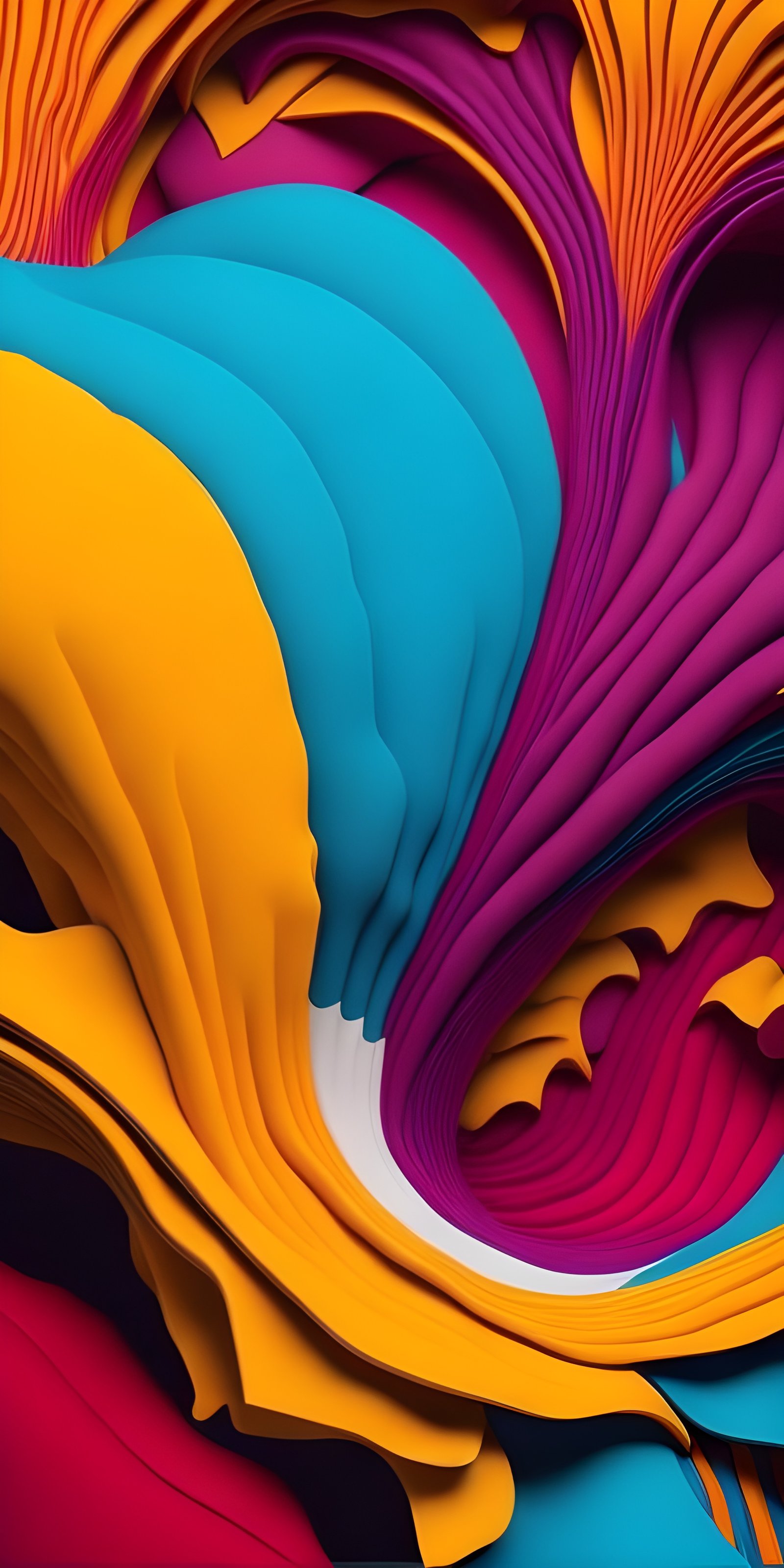 Abstract Colorful Phone Wallpaper Download HD Curves