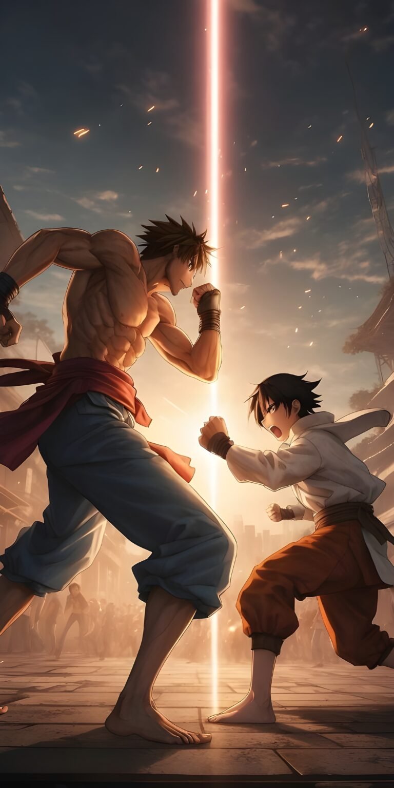 Anime Fight Wallpaper Download 4k for Phone