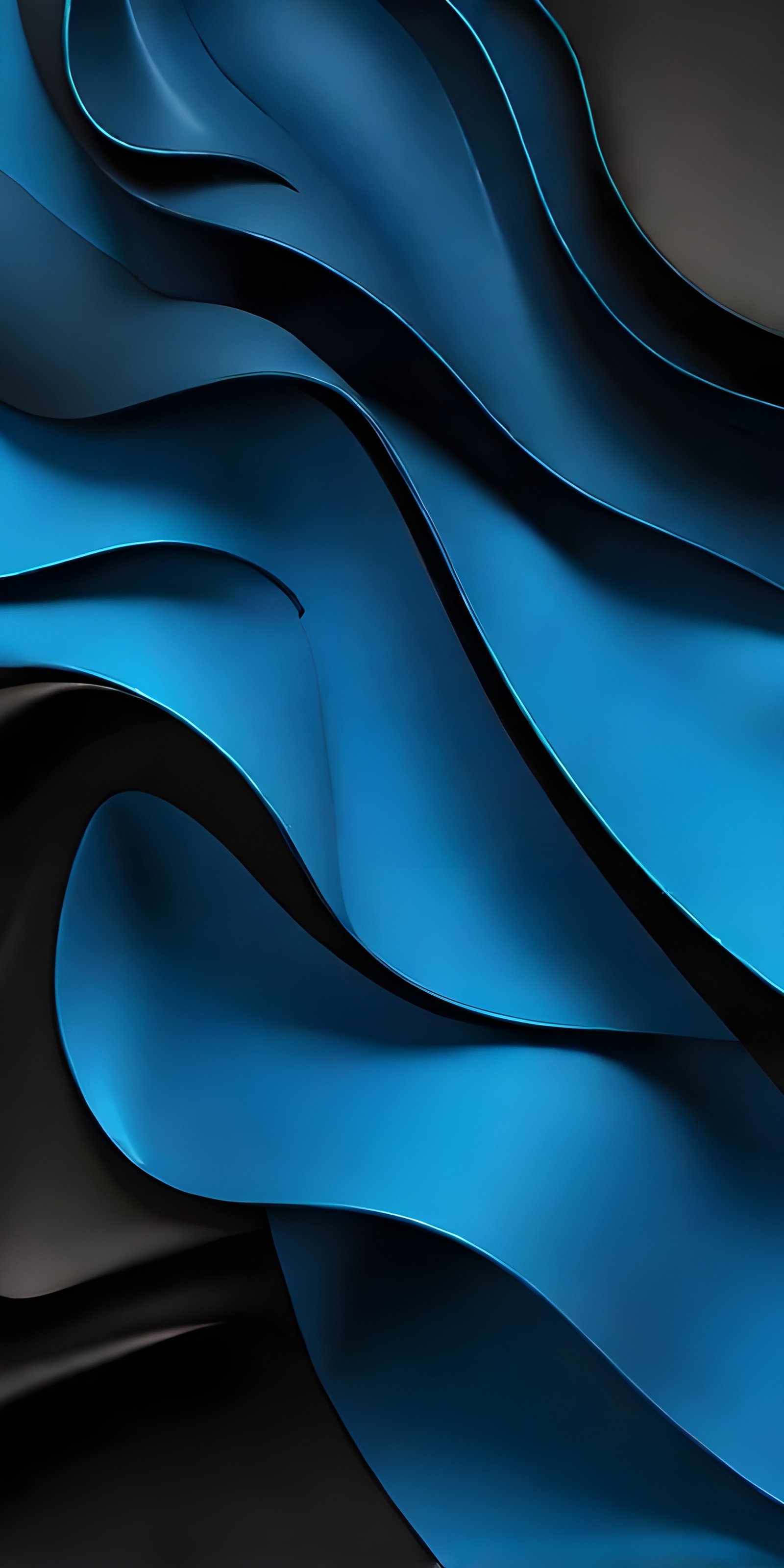 Beautiful Abstract Phone Wallpaper Blue and Black