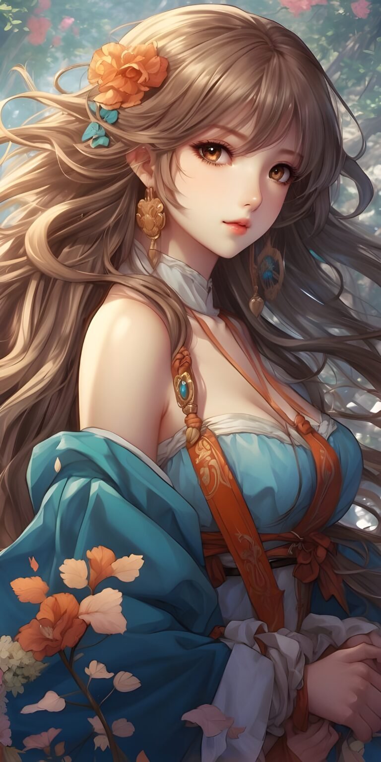 Beautiful Girl Anime Phone Wallpaper