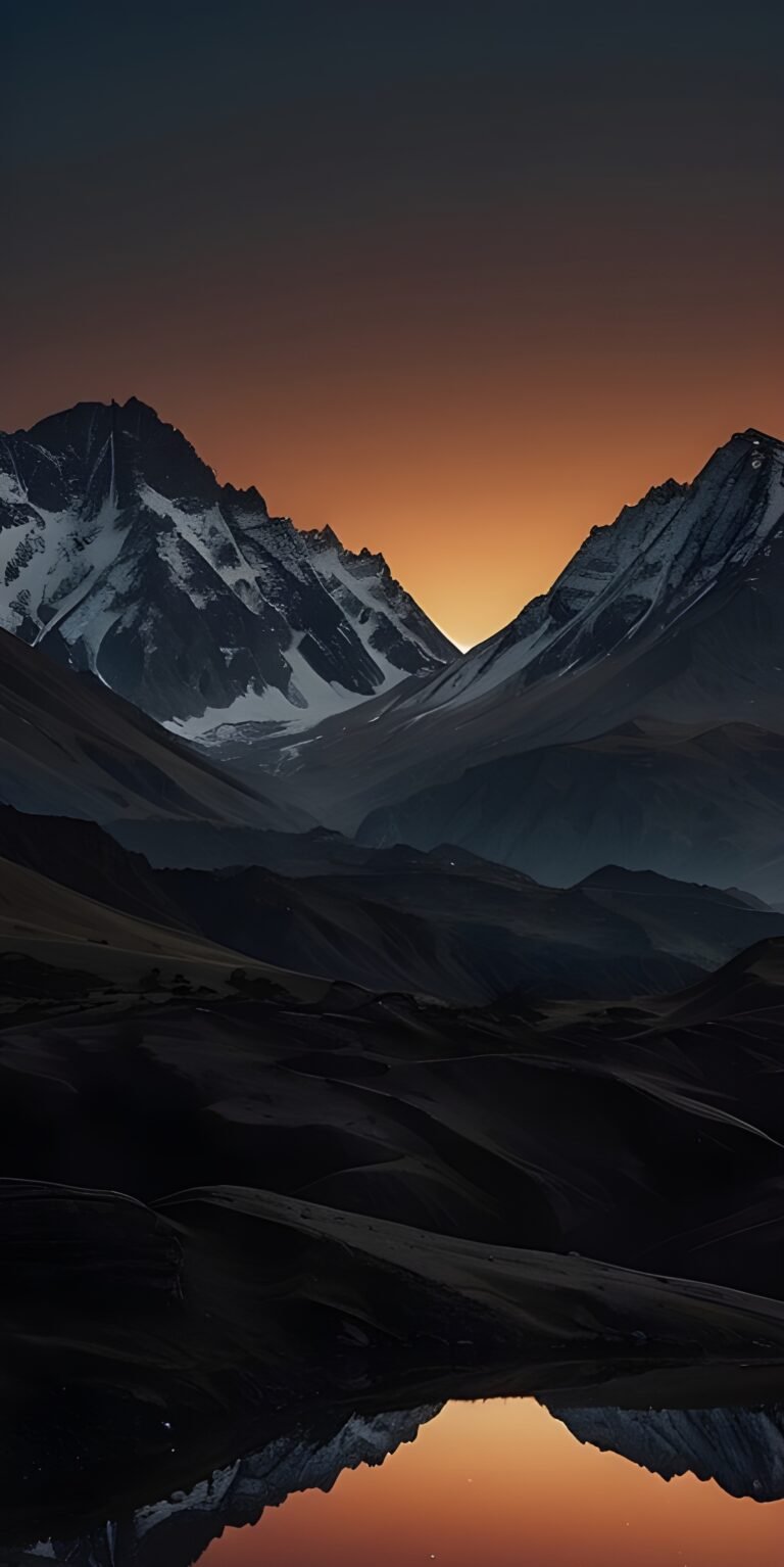 Best Phone Wallpaper Mountain, Black