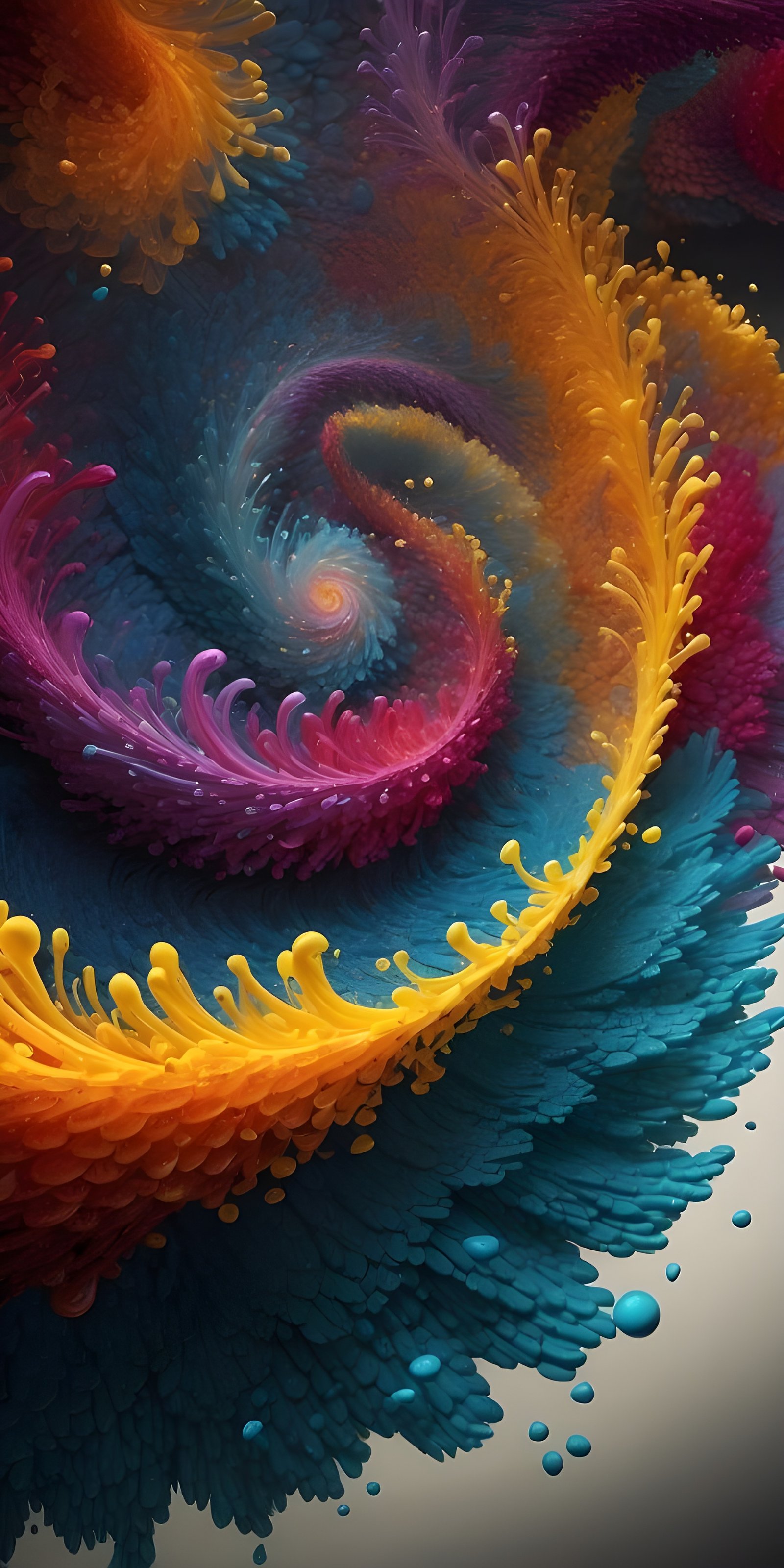 Best Vibrant Abstract Colorful Phone Wallpaper, Circular