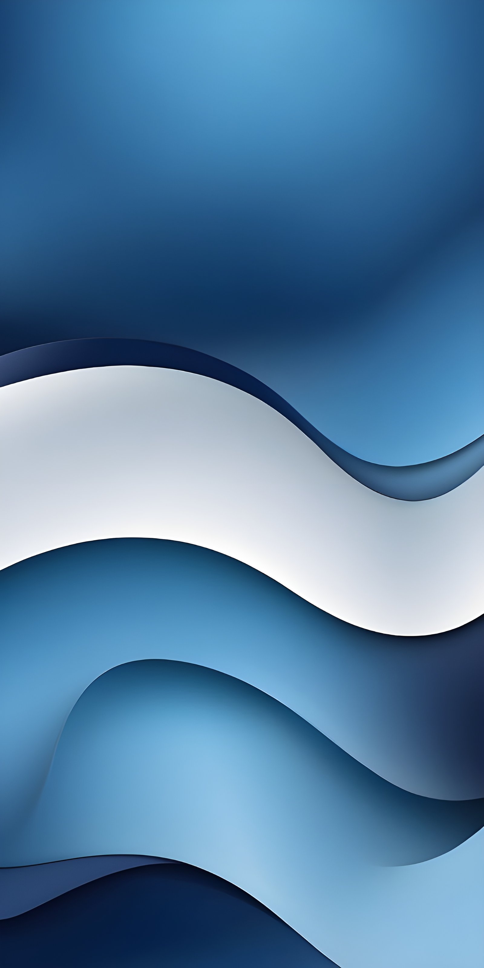 Blue and White Abstract Phone Wallpaper