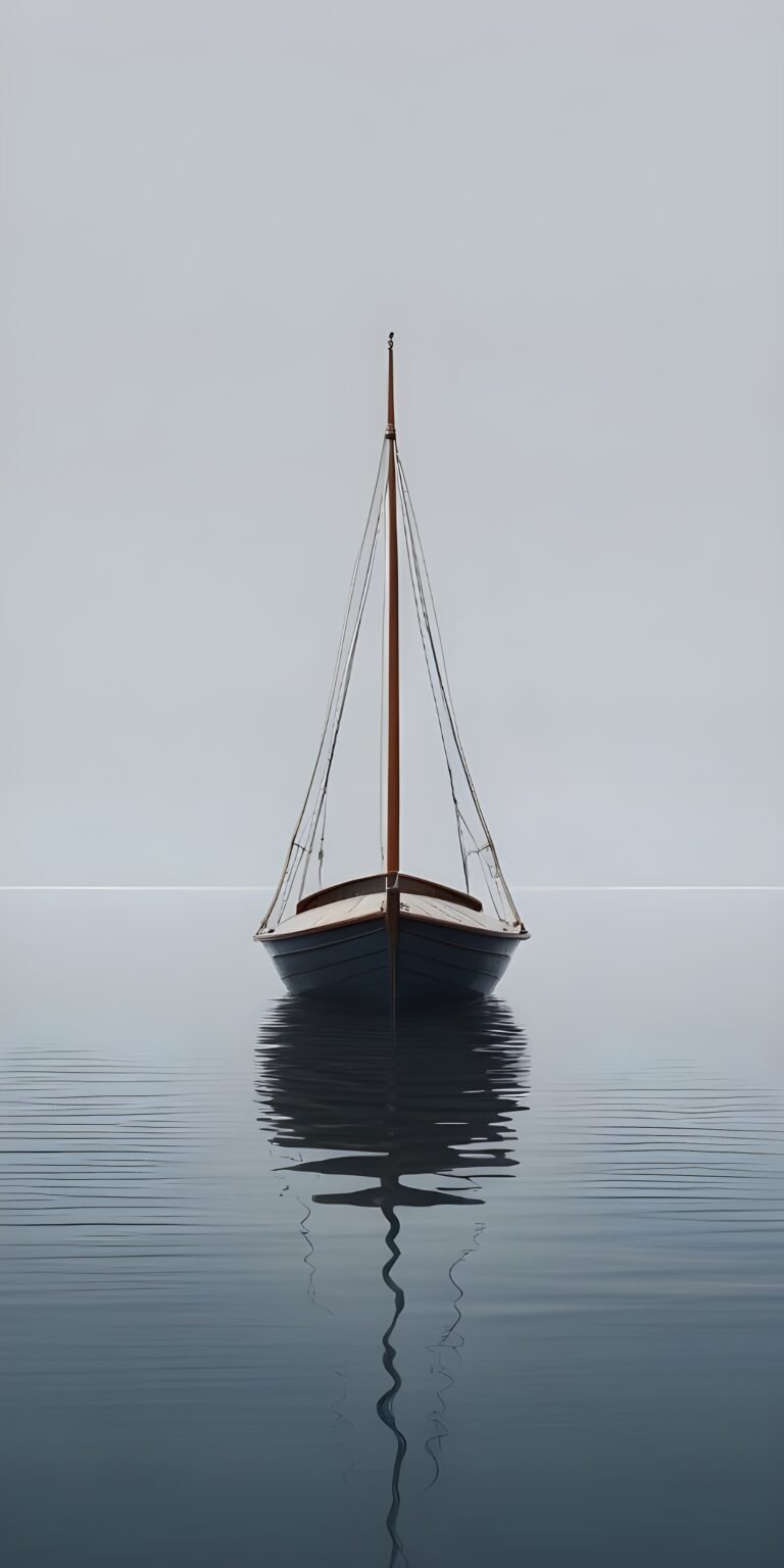 Boat in Centre Phone Wallpapers