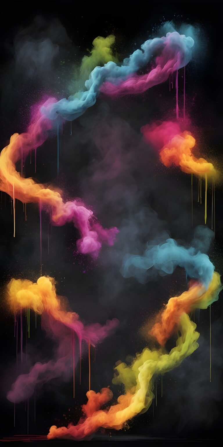 Colorful Black Phone Wallpaper