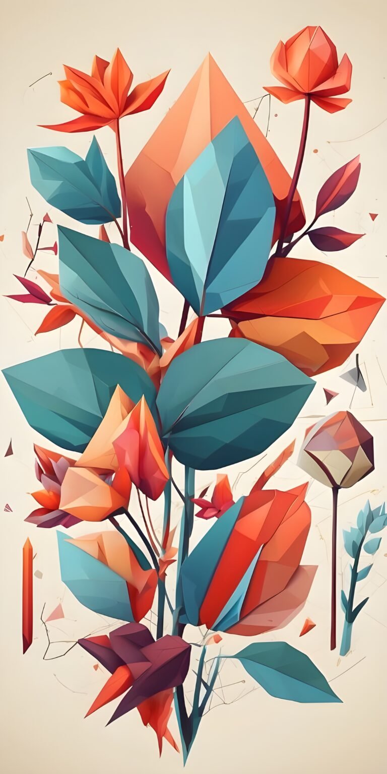 Colorful Plant Wallpaper Artistic