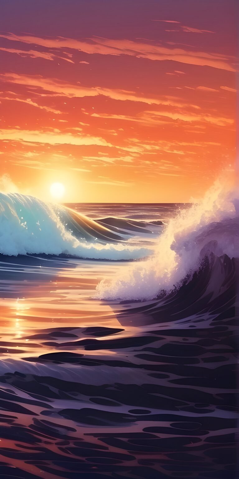 Colorful Waves Wallpaper for Phone