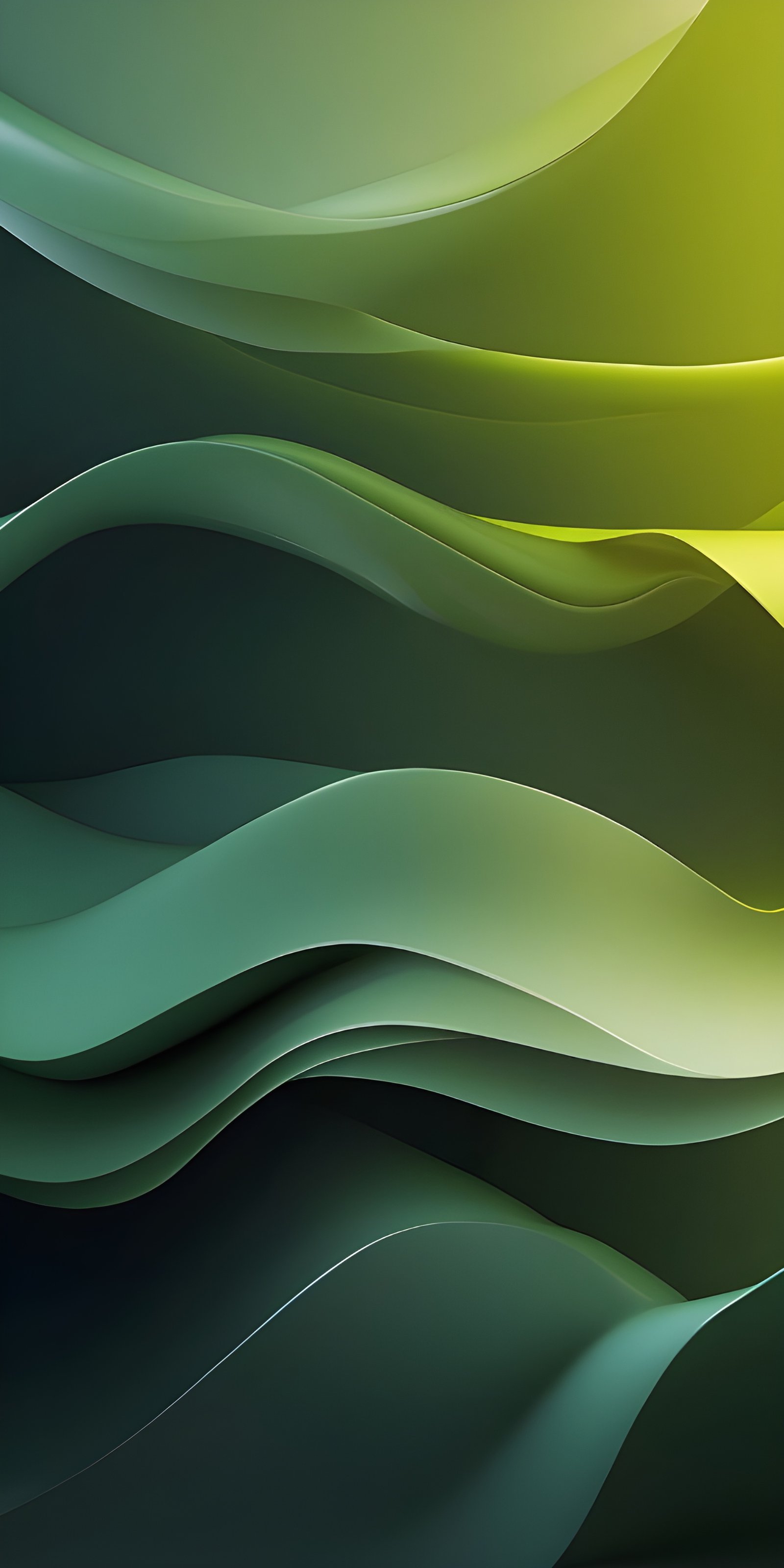 Cool Green Abstract Gradient Phone Wallpaper Download