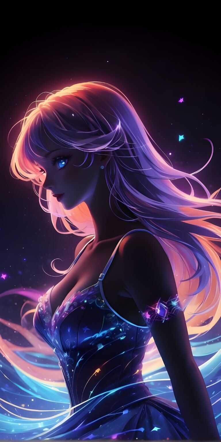 Fairy Queen Anime Style Beautiful Phone Wallpaper