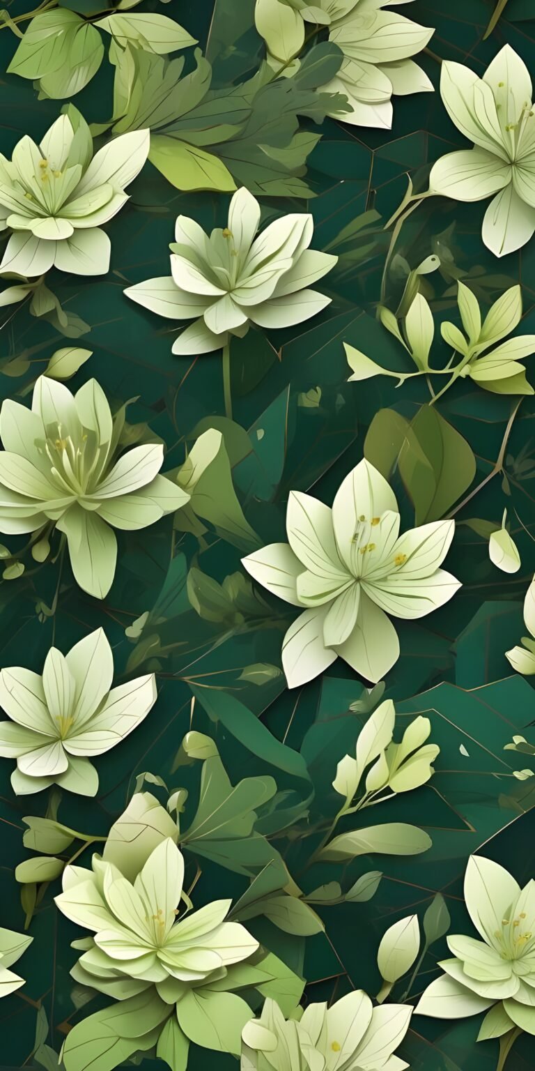 Flower Green Wallpaper for Phone