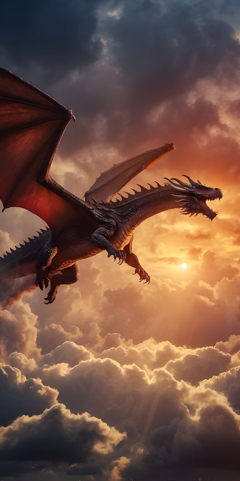 Flying Dragon Phone Wallpaper