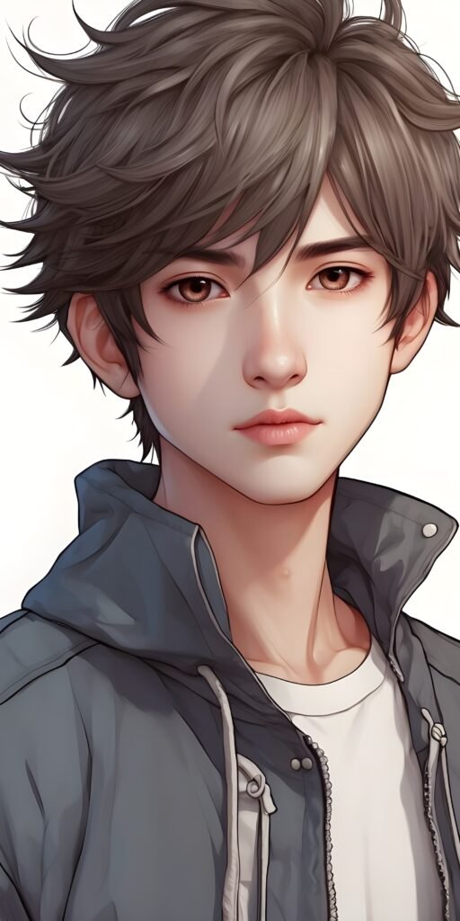 Handsome Boy Anime in Jacket Phone Wallpapers