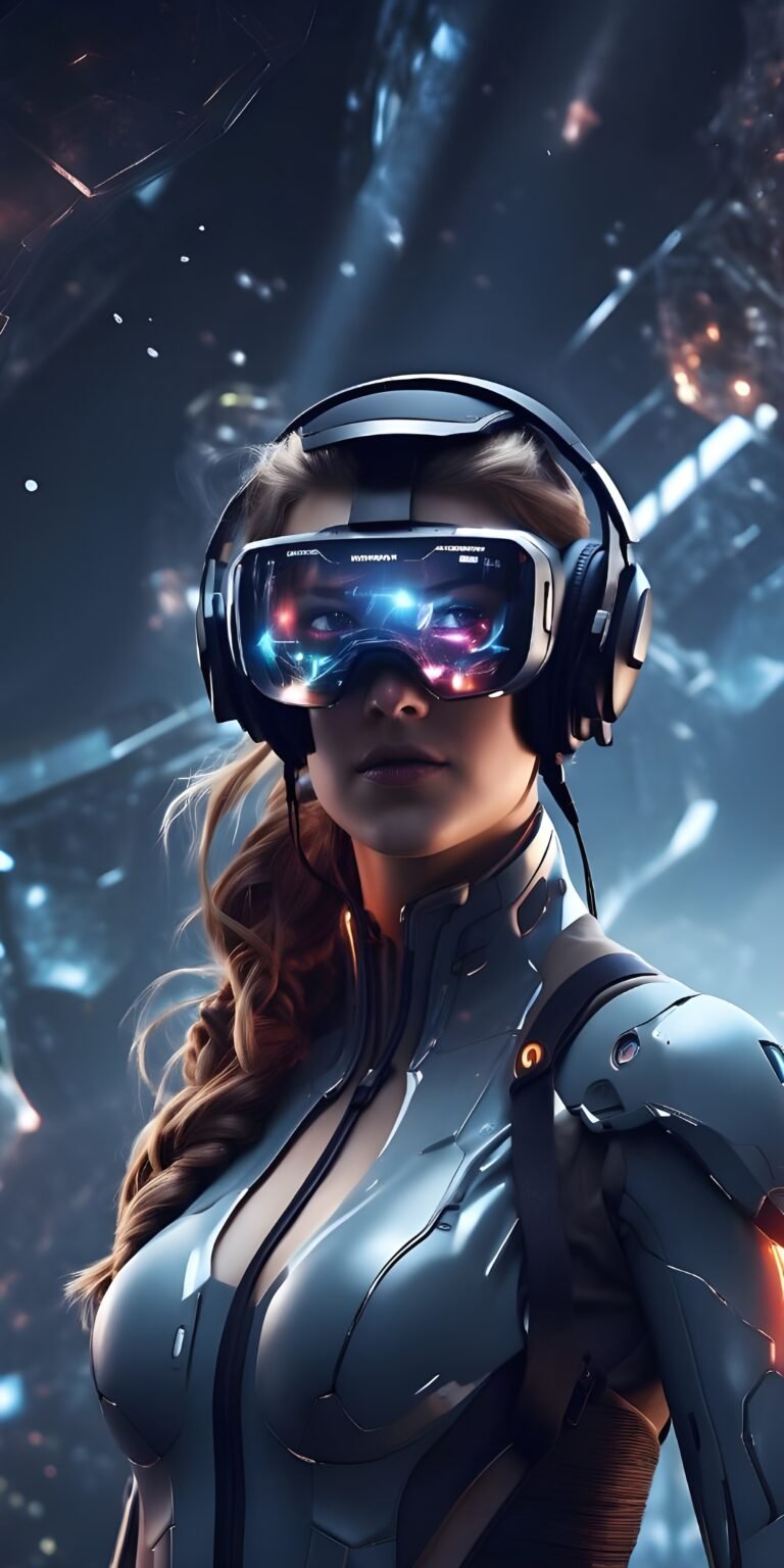 Hightech VR Game Phone Wallpaper