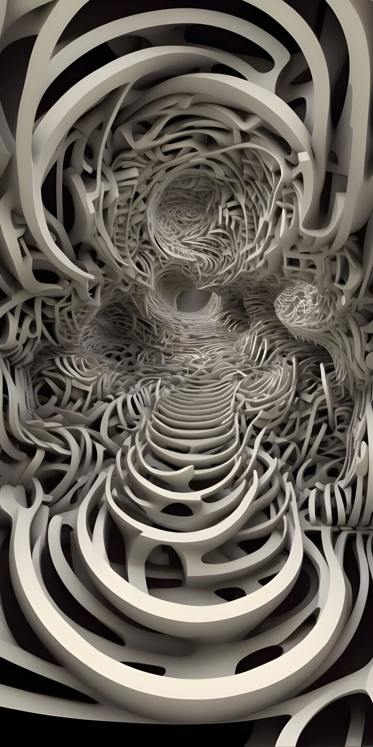 Interesting 3D pattern Phone Wallpaper