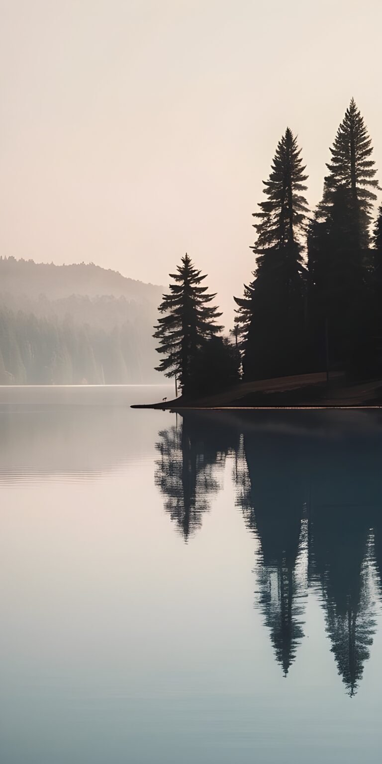 Lake environment Phone Wallpaper Download Trees