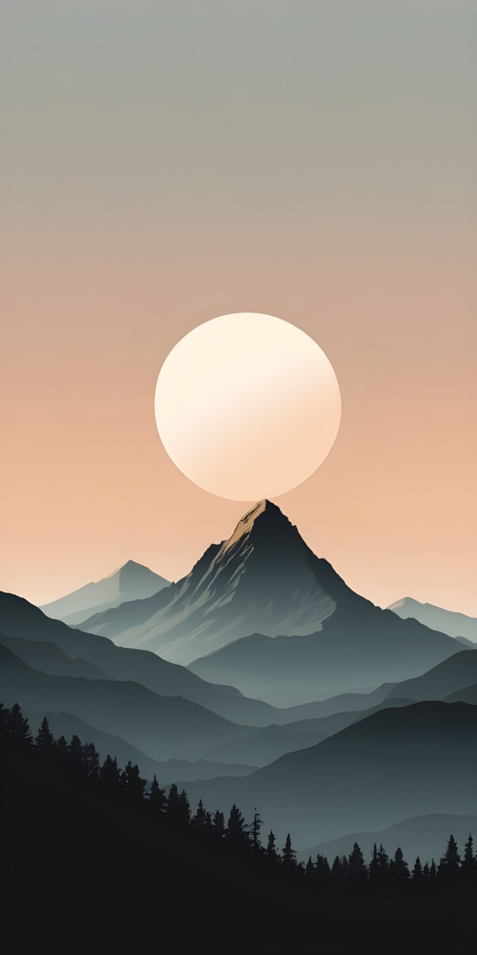 Mountain Wallpaper for Phone Minimalistic