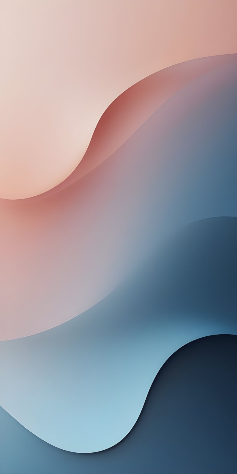 Pink and Blue Abstract Curves Phone Wallpaper