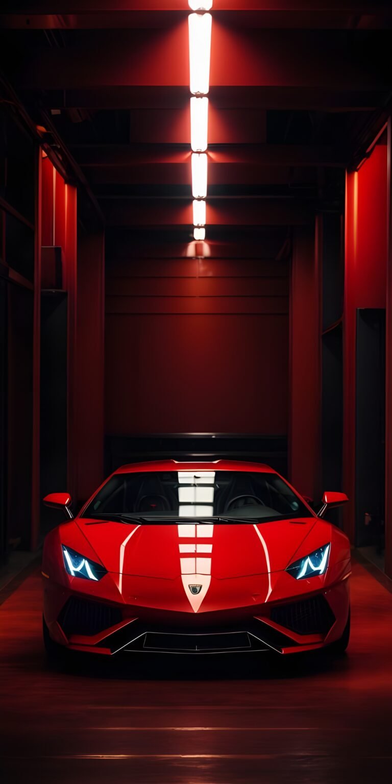 Red Lamborghini Phone Wallpaper