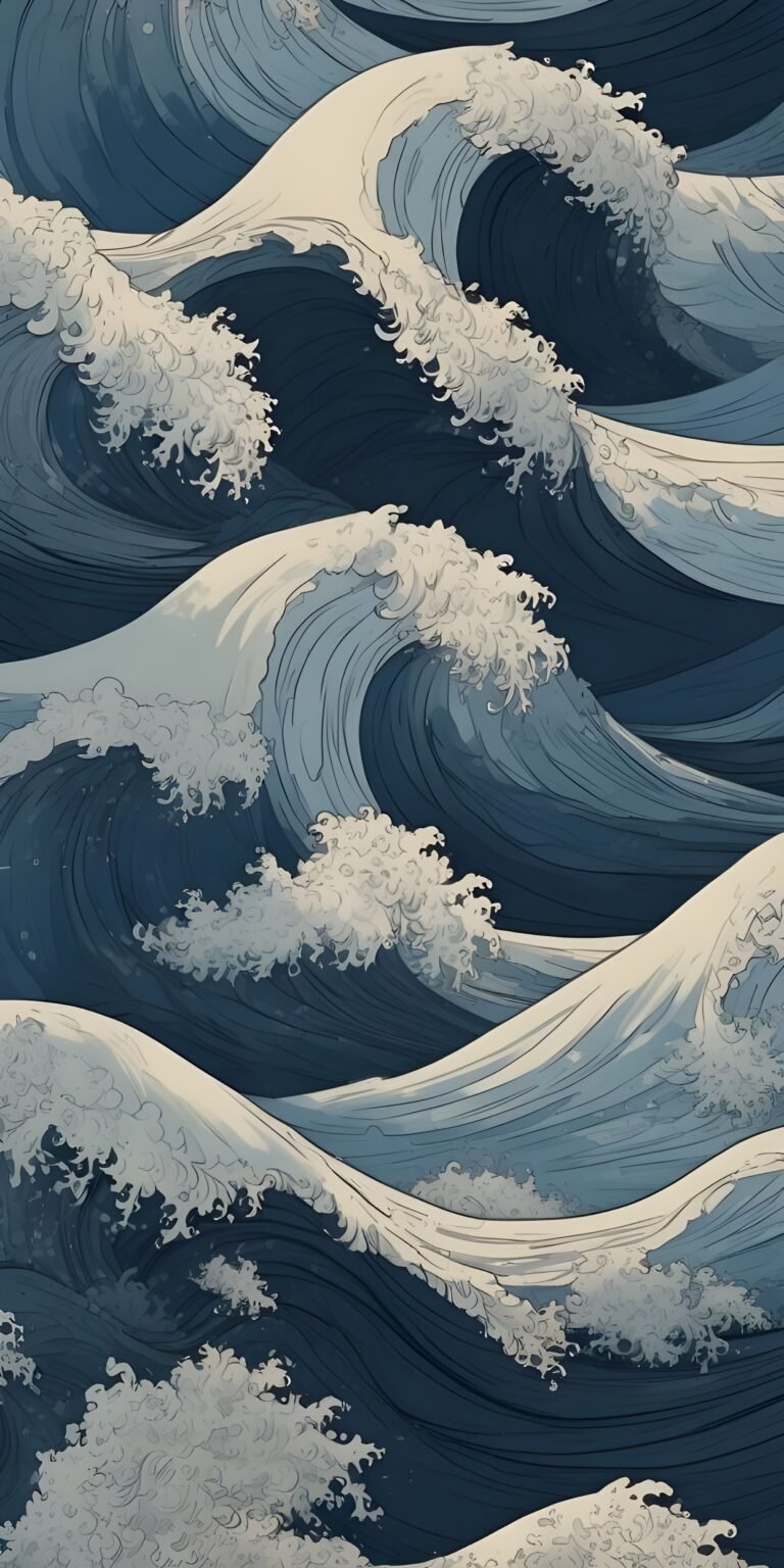 Sea Waves Phone Wallpaper