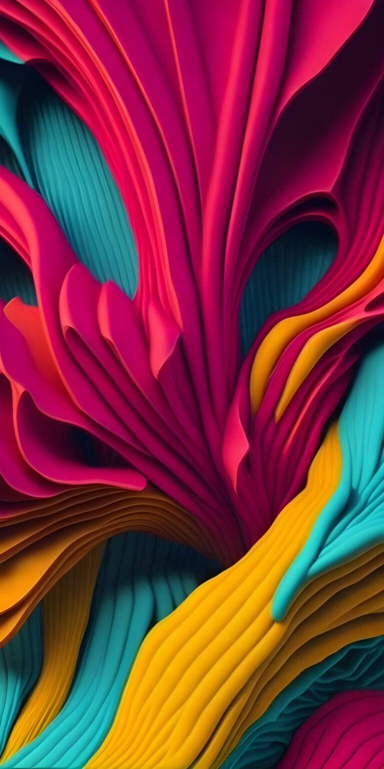 Vibrant Colorful Phone Wallpapers with Curves Download