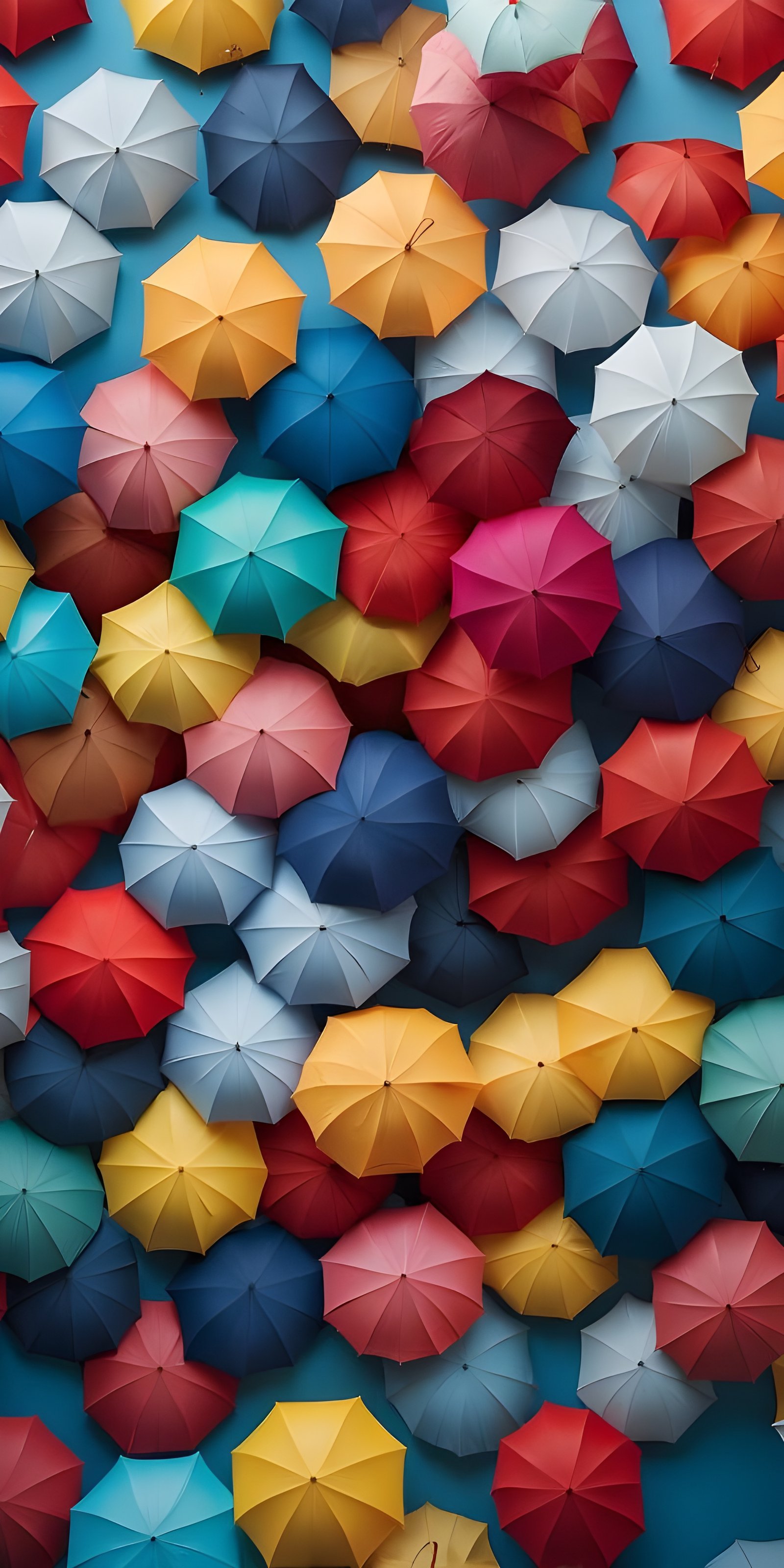 Vibrant Umbrella Phone Wallpaper
