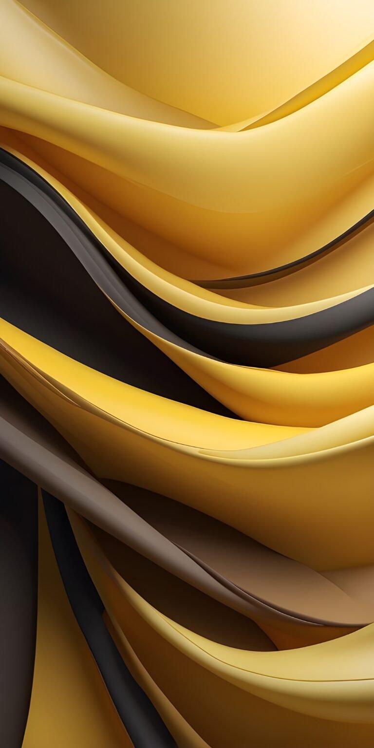 Yellow Abstract lines Wallpaper
