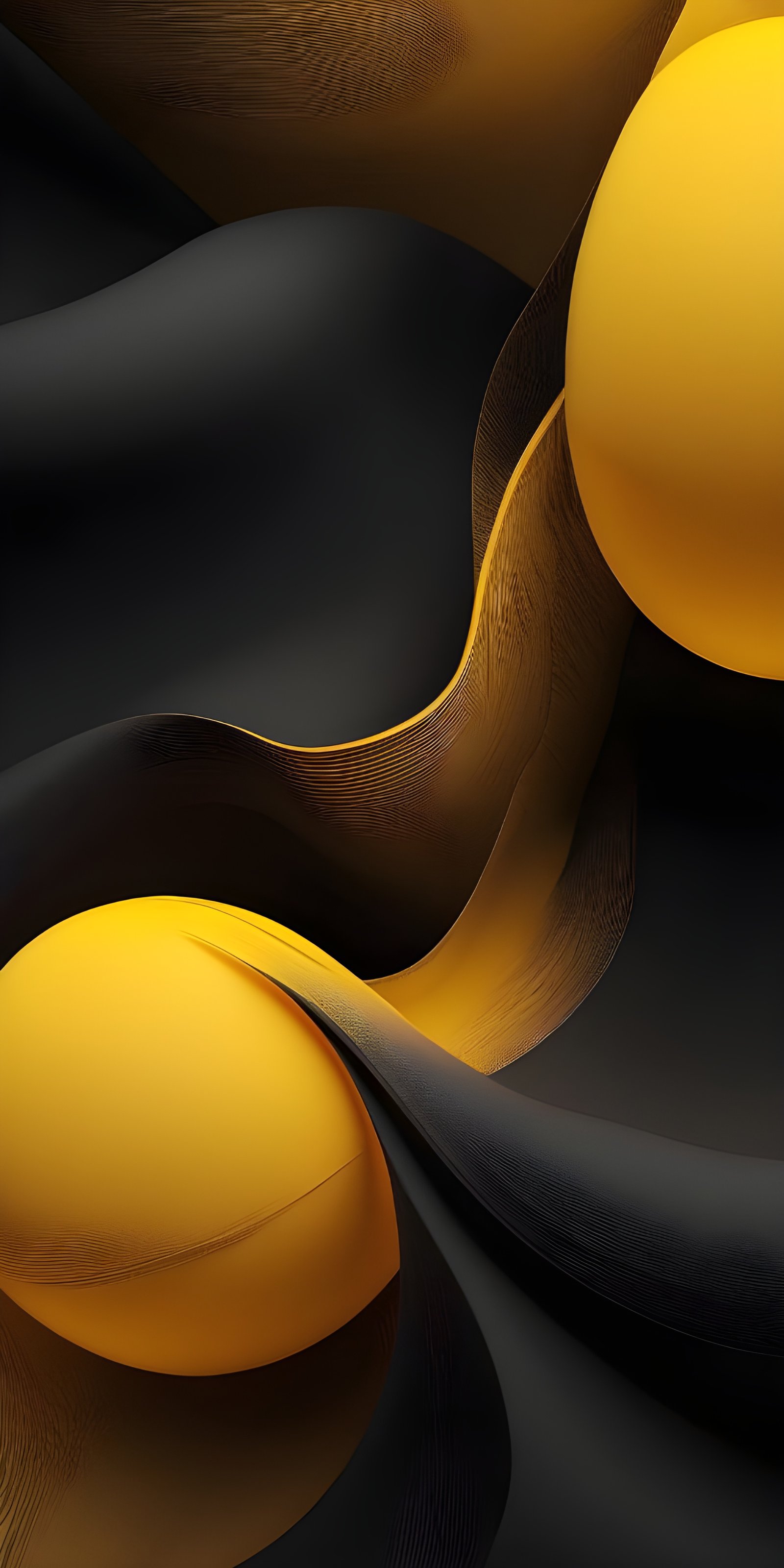 Yellow and Black Abstract Phone Wallpaper Download foe Phone