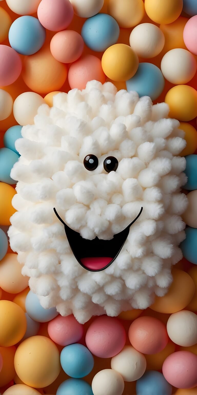 3D Smiling Puffy Phone Wallpaper #54