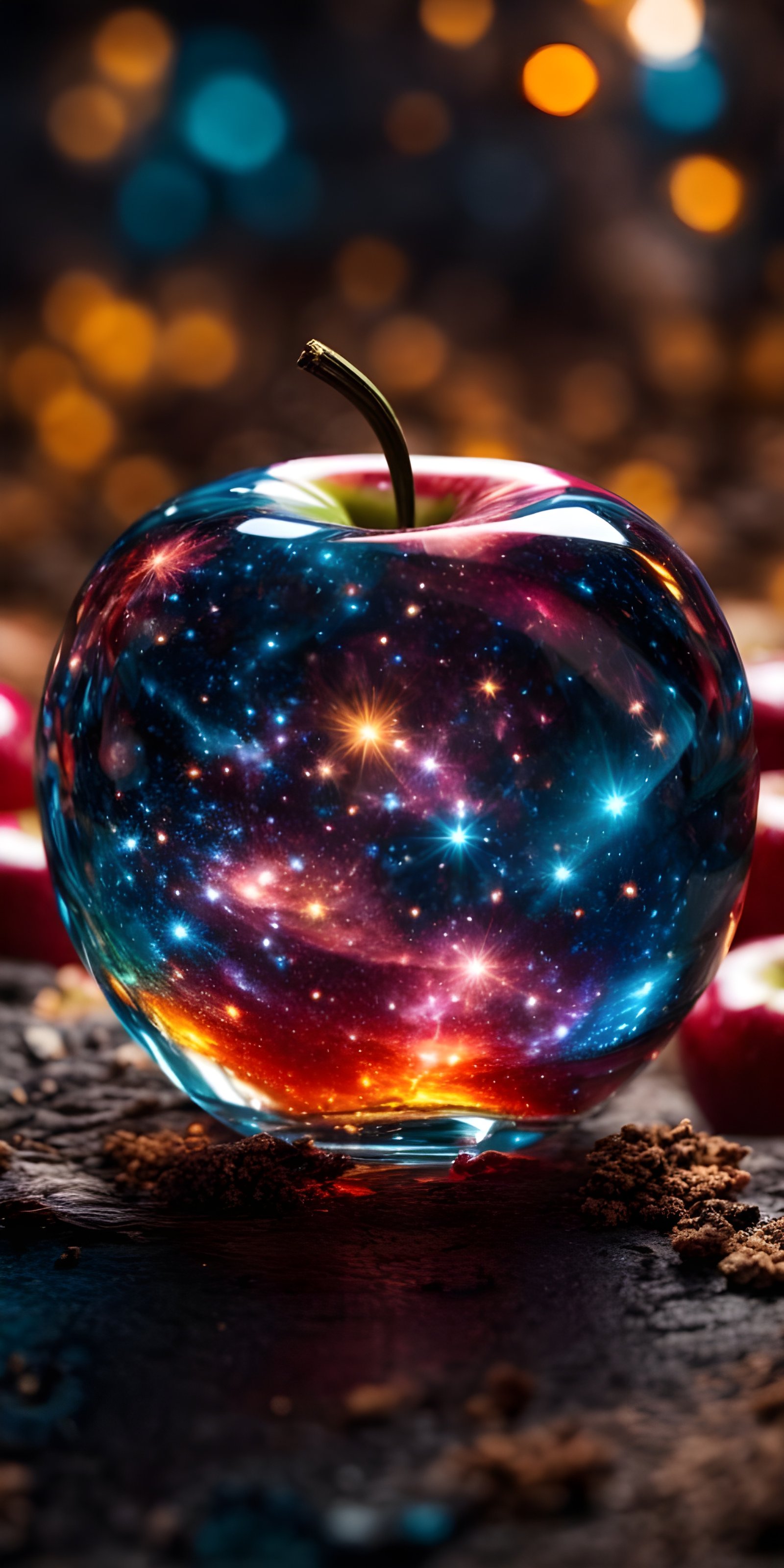 Apple Fruit, Food Colorful Phone Wallpaper