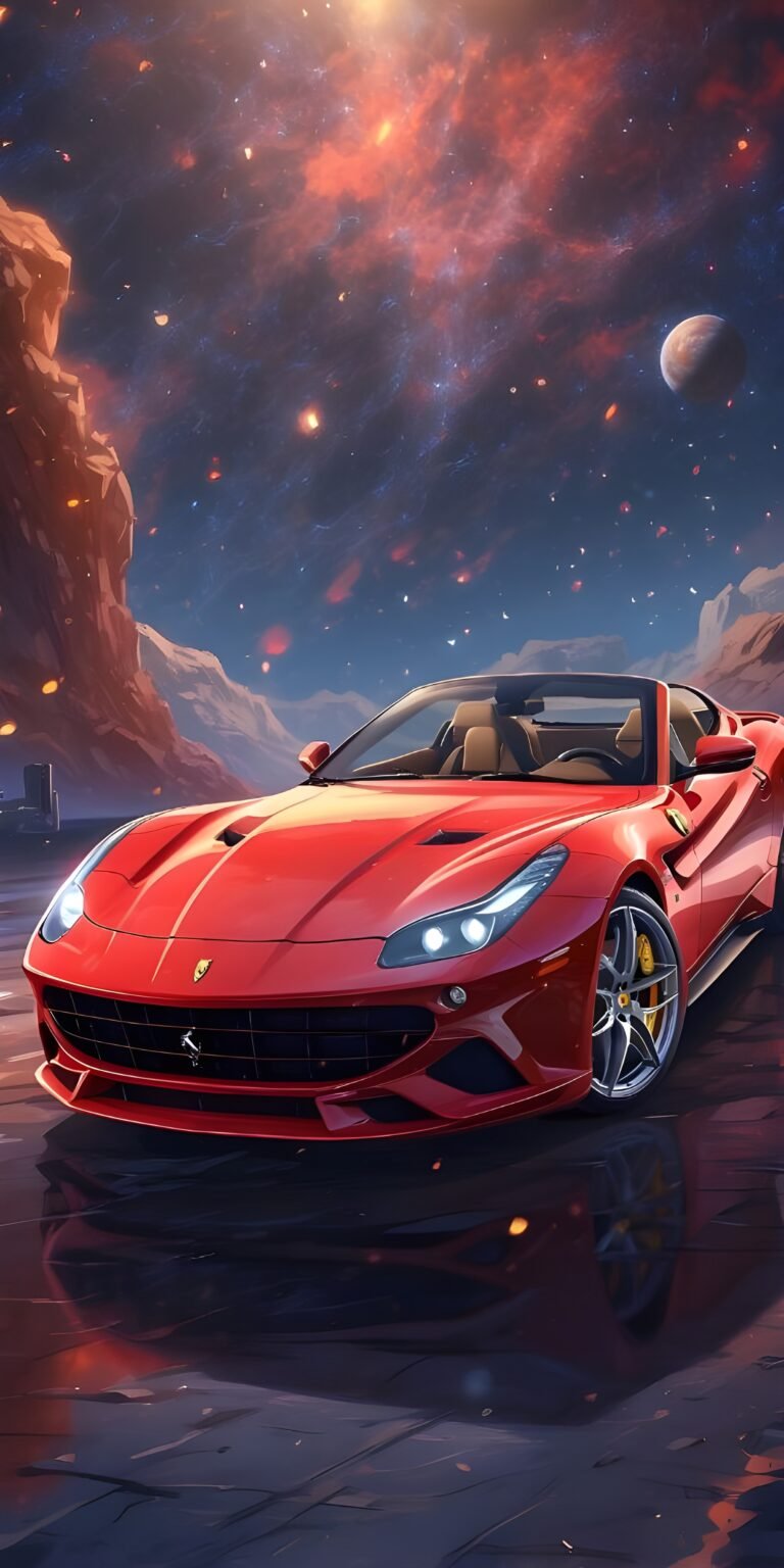 Best Red Car Galaxy Phone Wallpaper