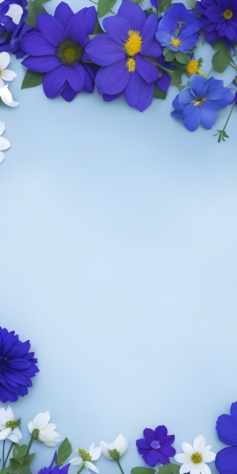 Blue Flower Phone Wallpaper Download