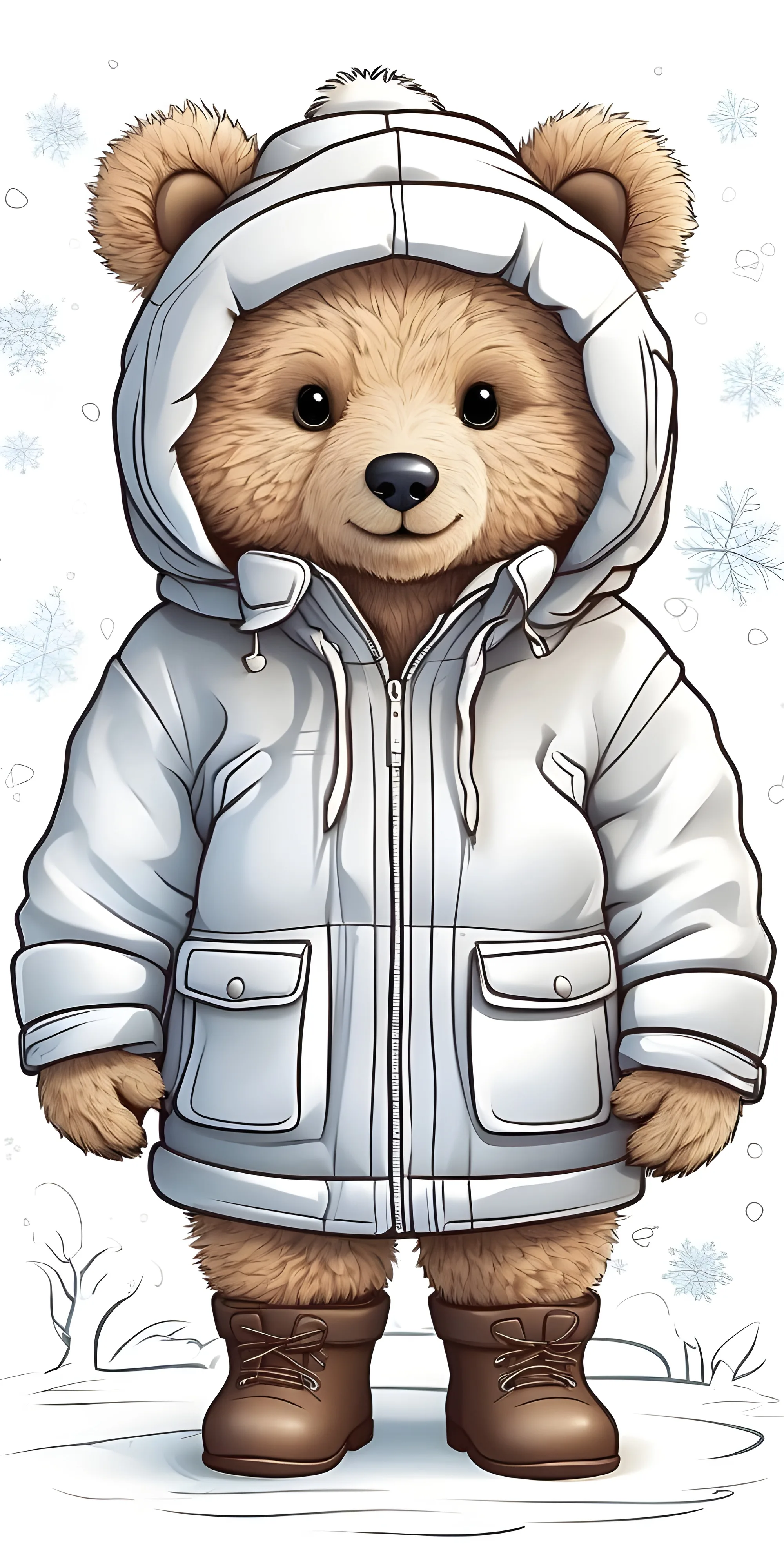 Cute Bear Phone Wallpaper, Cartoon