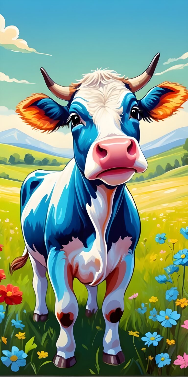 Cute Cow Phone Wallpaper, Animal