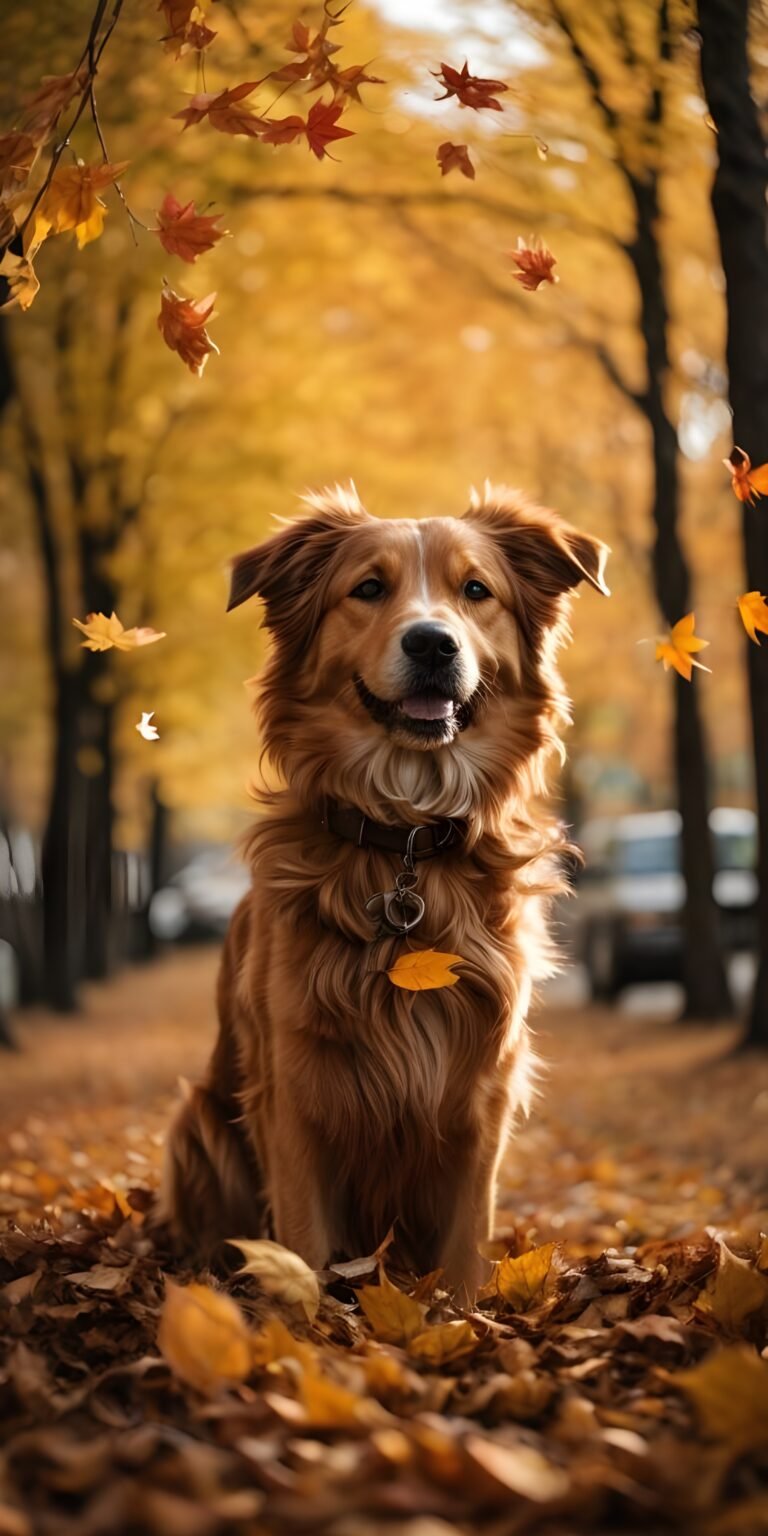 Cute Dog Fall Wallpaper, Best