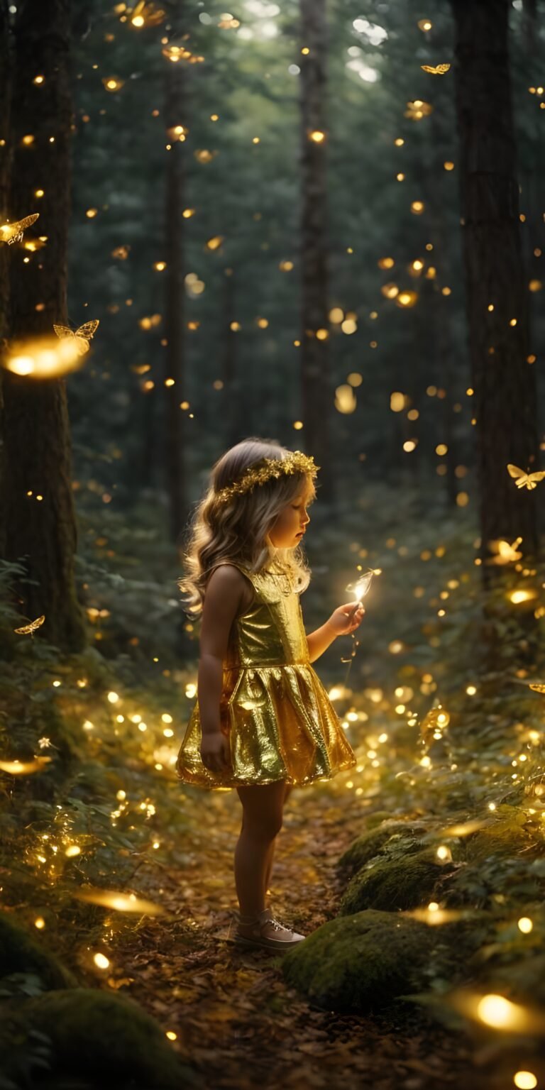 Girl Yellow Butterfly Wallpaper for phone