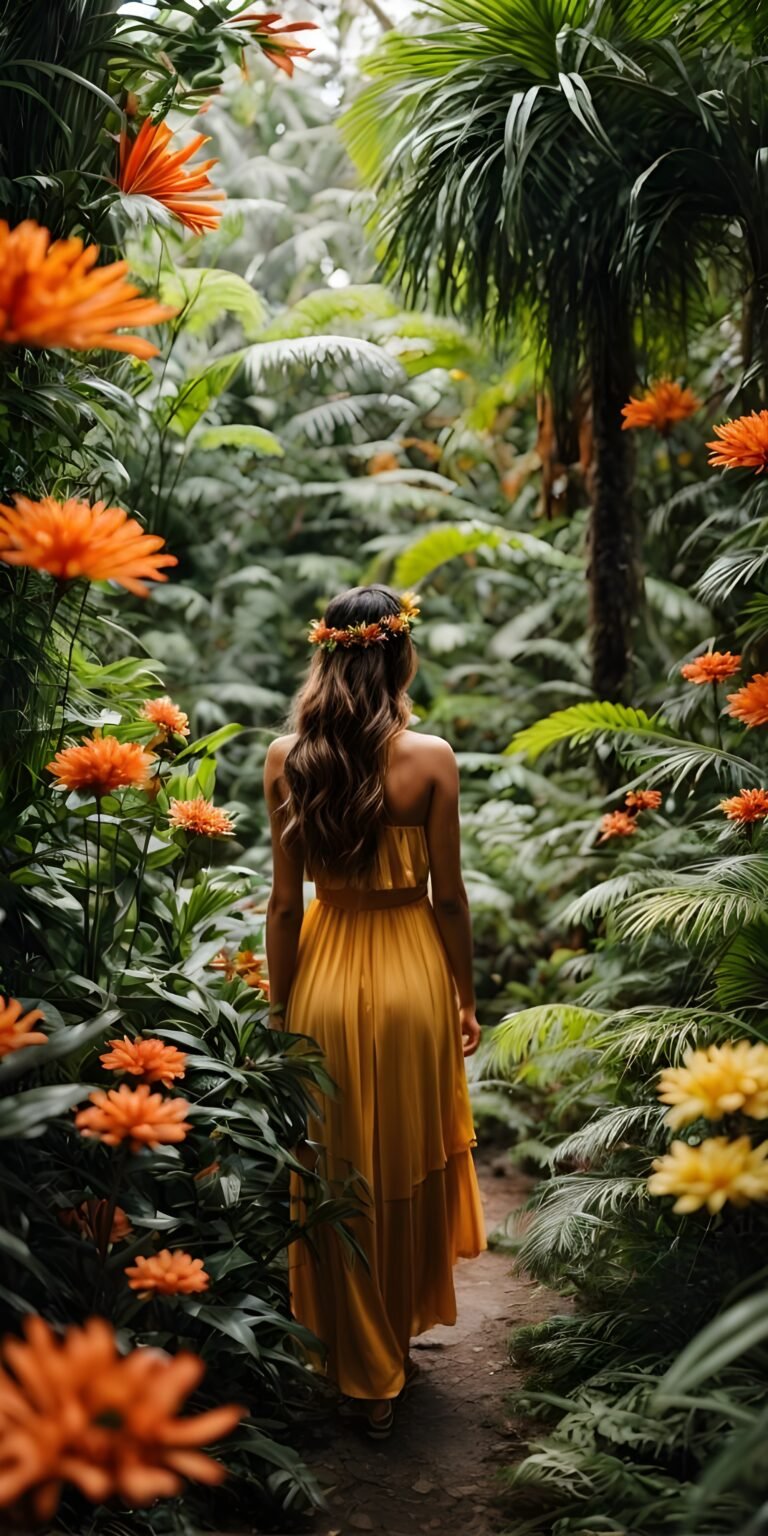 Girl in Forest Wallpaper, World Places