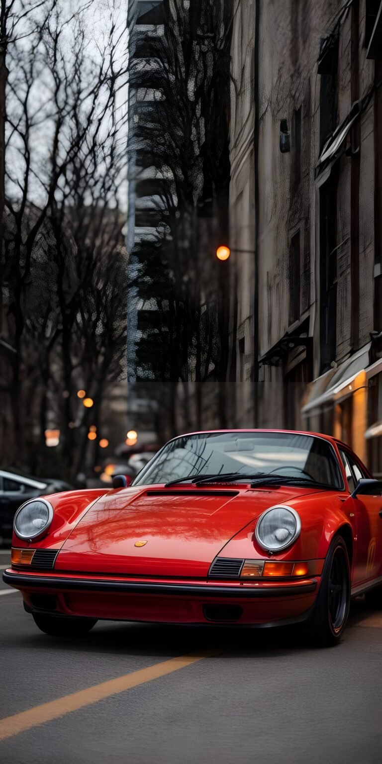 Stylish Red Car Phone Wallpaper