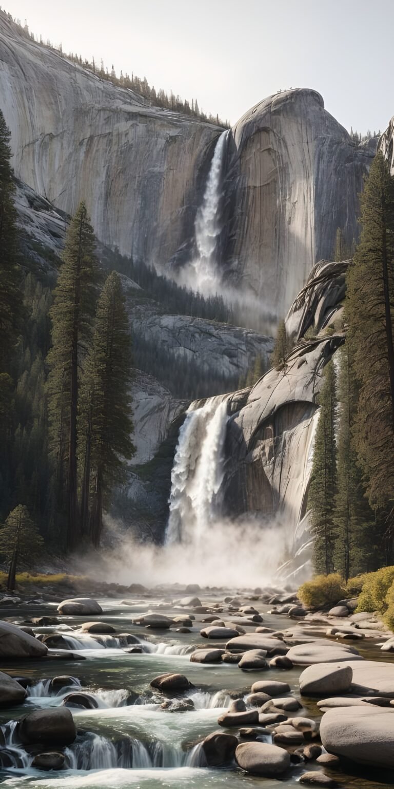 Waterfall Phone Wallpaper, Nature