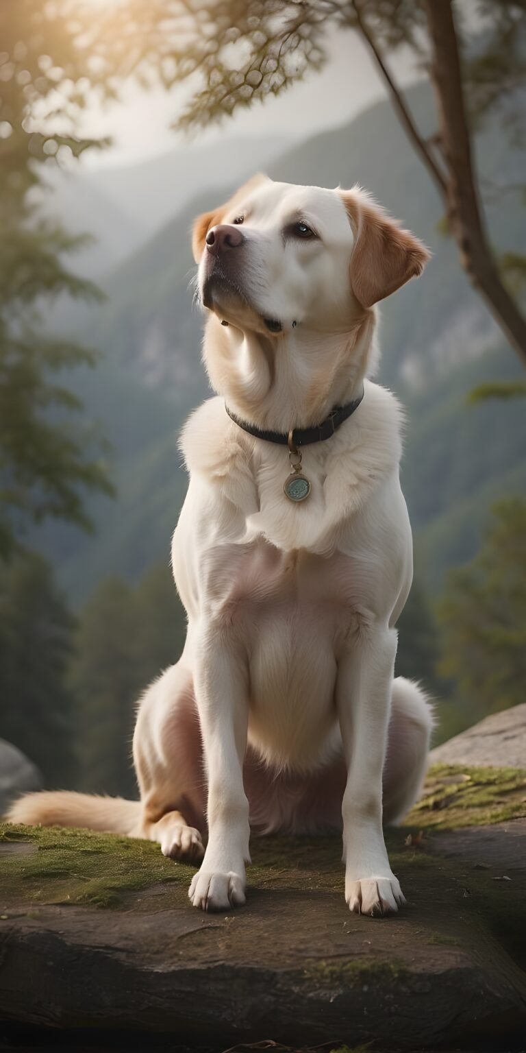 White Dog Phone Wallpaper, Labrador