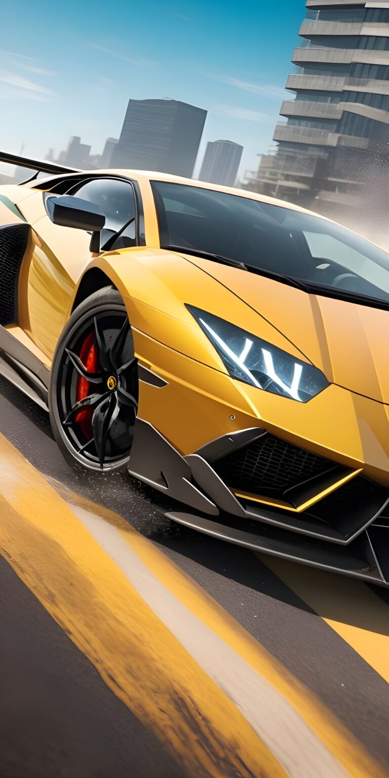 Yellow Car Best Phone Background