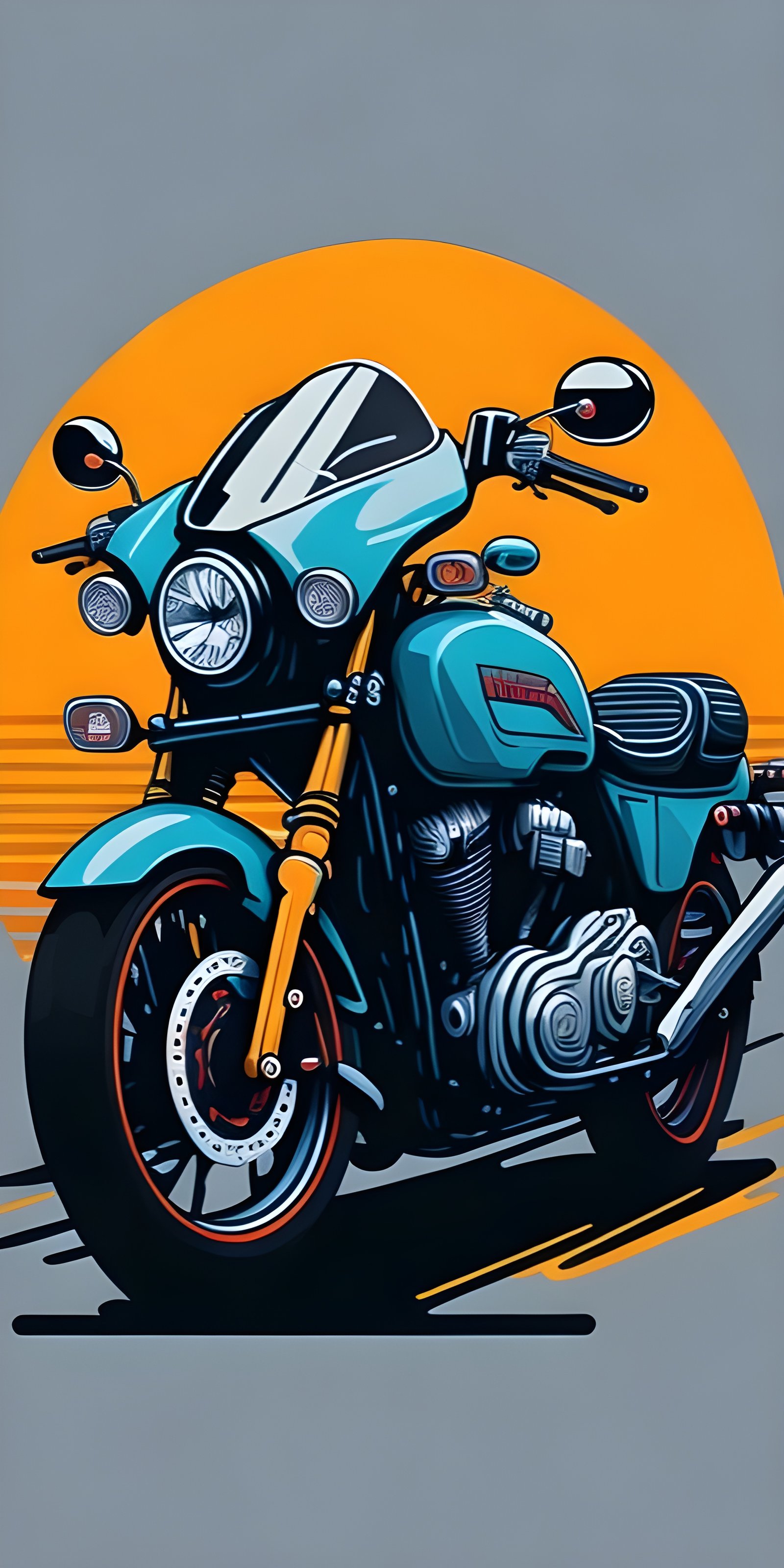 Best Minimalist Motorbike Wallpaper