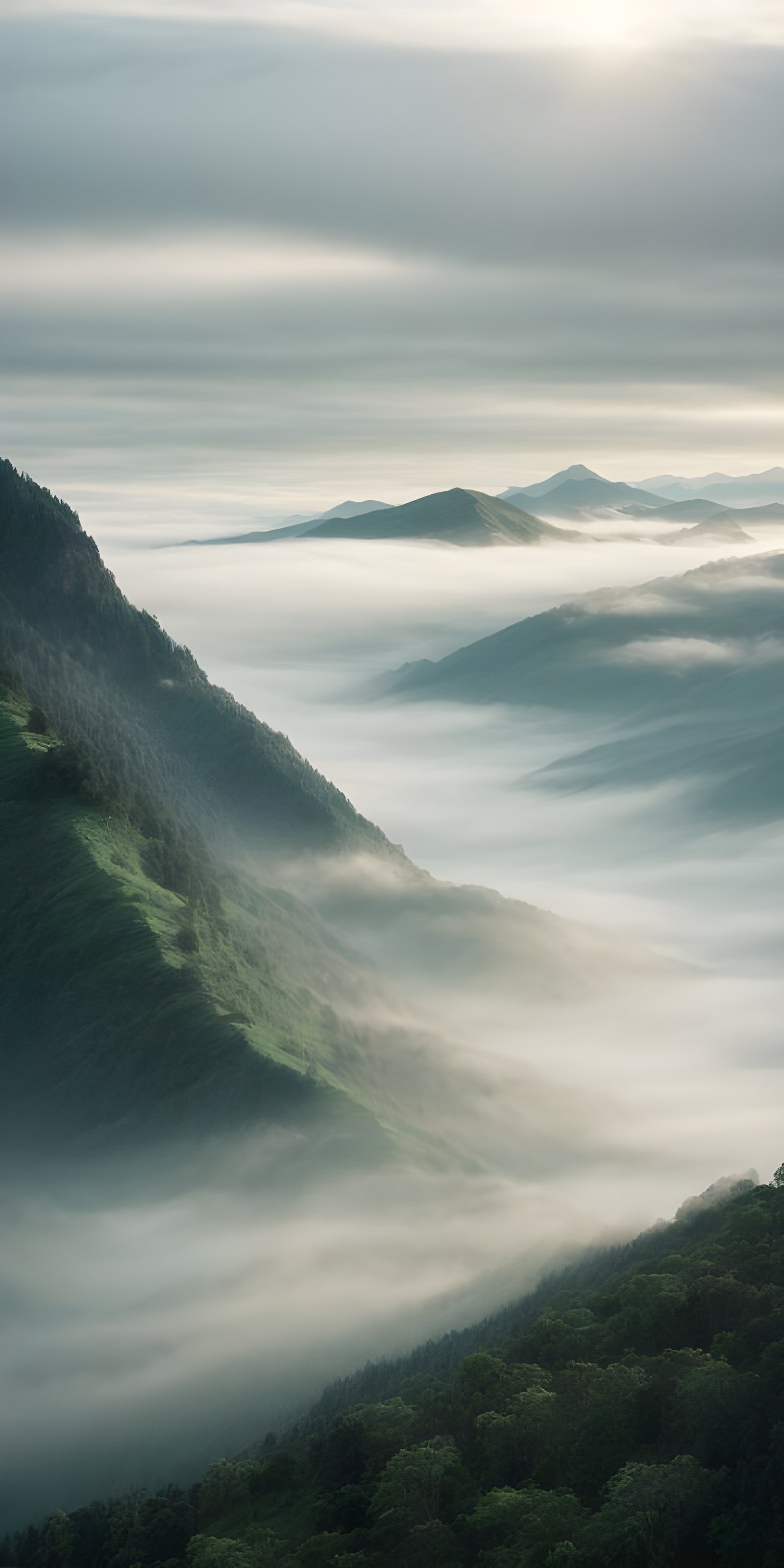 Best Mountain, Fog, Nature Wallpaper for Phone Download