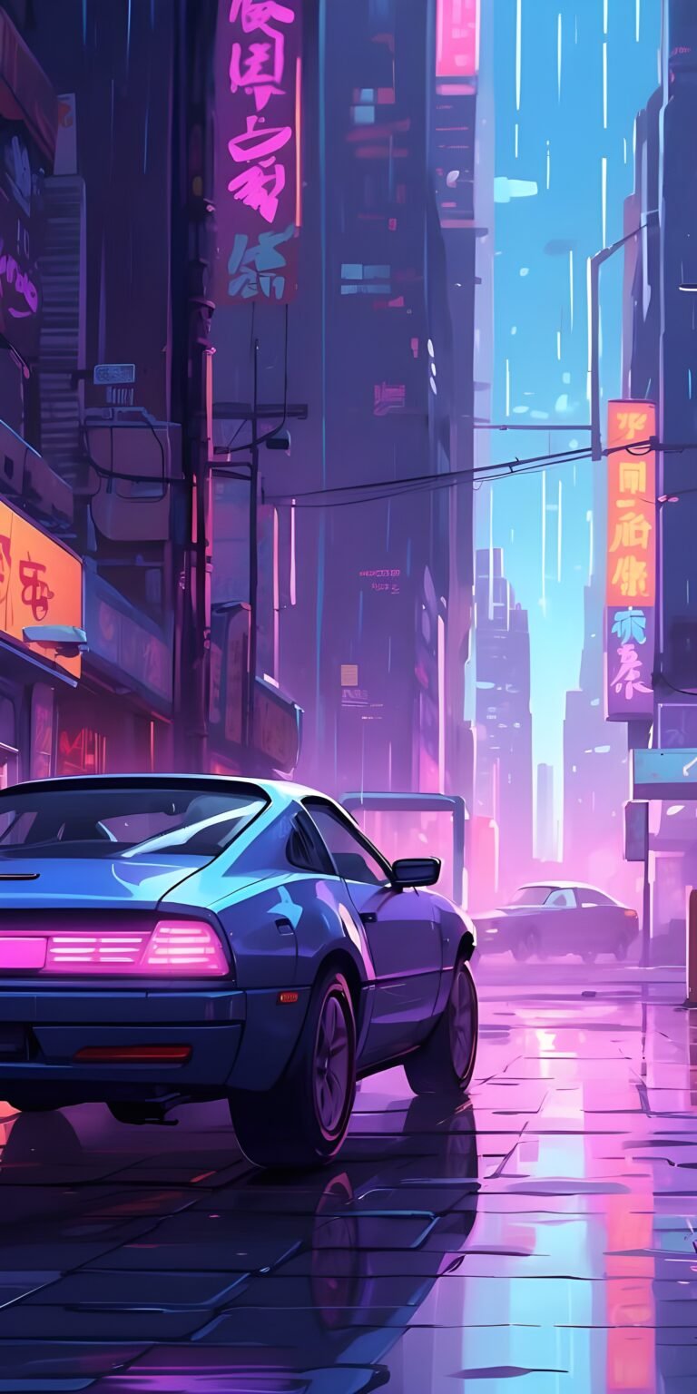 Car Wallpaper, Neon Lights