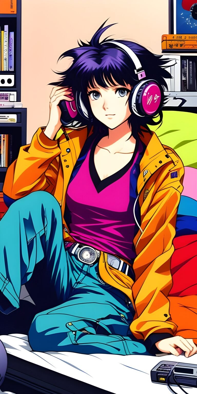 Cool Anime Girl Phone Background Wallpaper