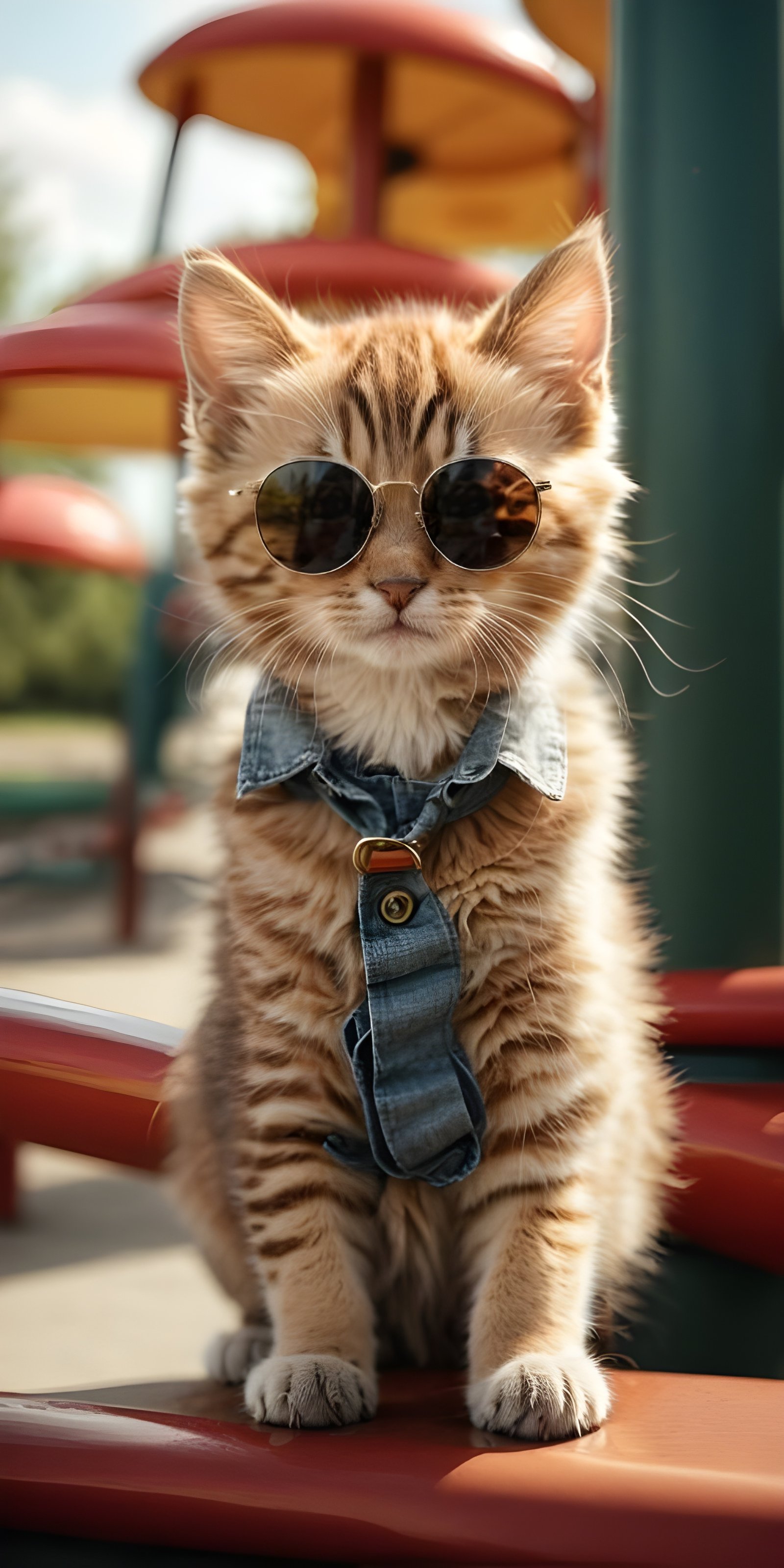 Cool Cat With Sunglass Mobile Wallpaper