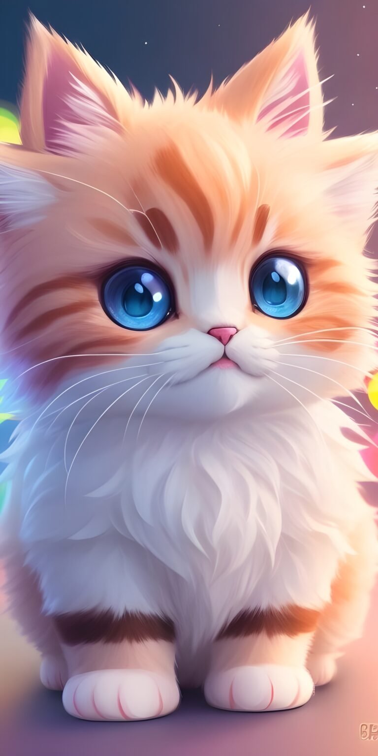 Cute Adorable Cat, Cartoon