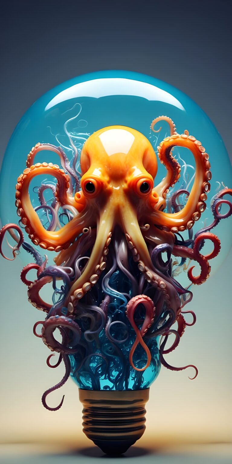 Octopus, Art Wallpaper Phone, Nature