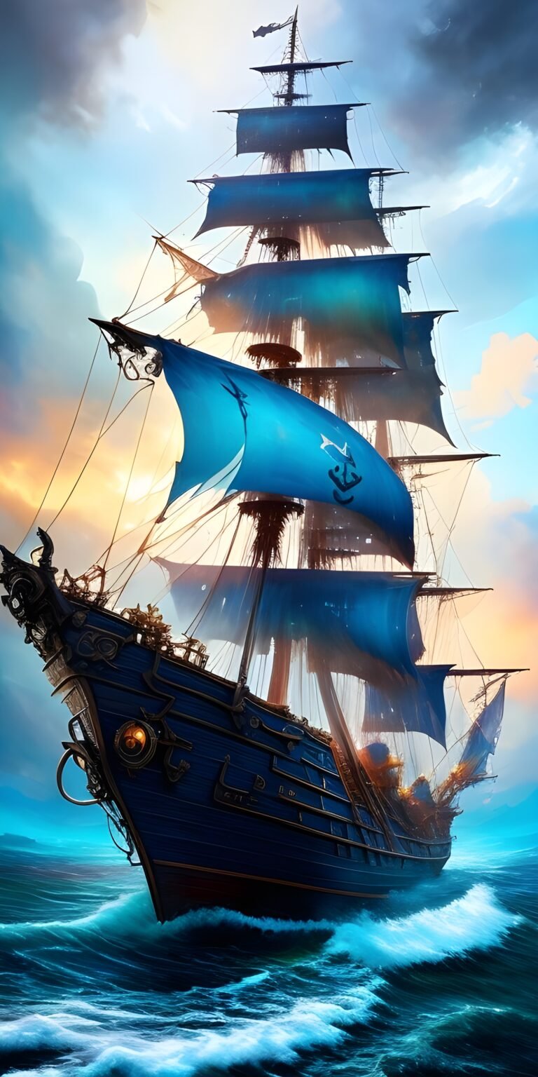 Ship Wallpaper for Phone, Water