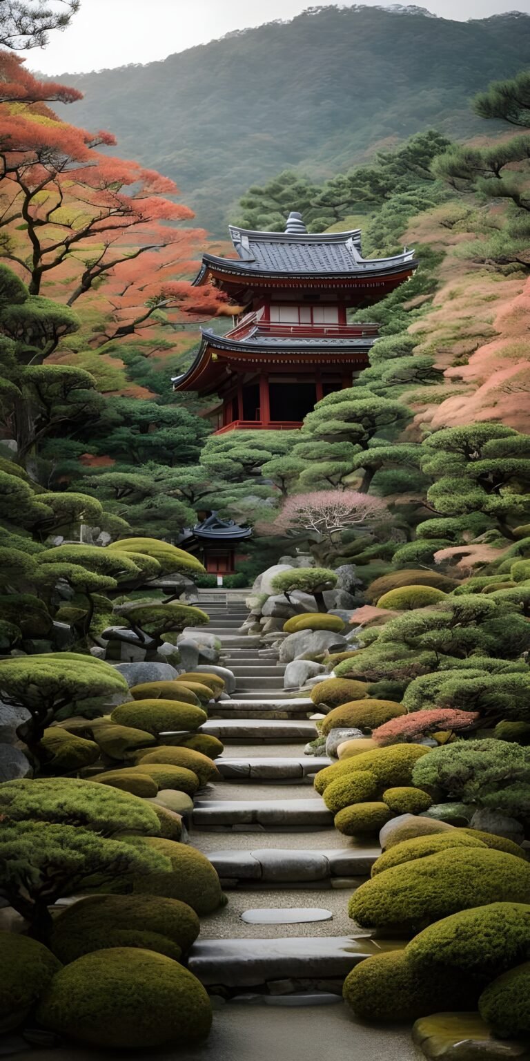 Traditional Japanese Zen gardens in Kyoto, Wallpaper, World Places HD